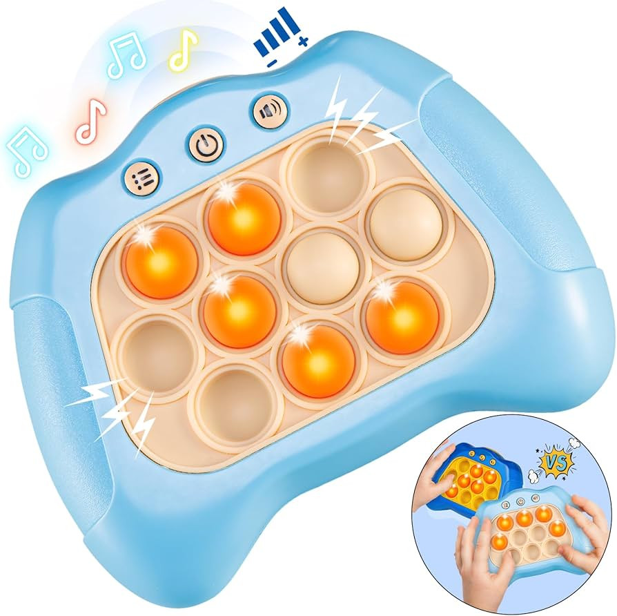 Light Blue Pop Pro Toy Fidget Kids Fast Push Game Toys| Make It Light up Handheld Board Console| ... | Amazon (US)