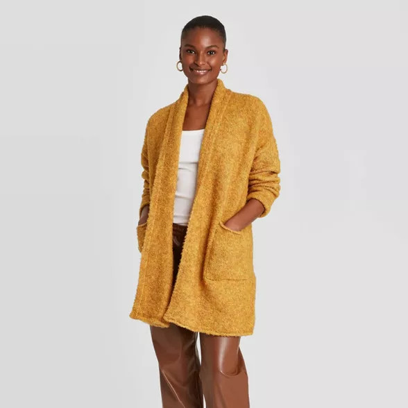 Women's Boucle Open-Front Cardigan - A New Day™ | Target