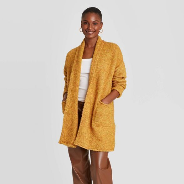 Women's Boucle Open-Front Cardigan - A New Day™ | Target