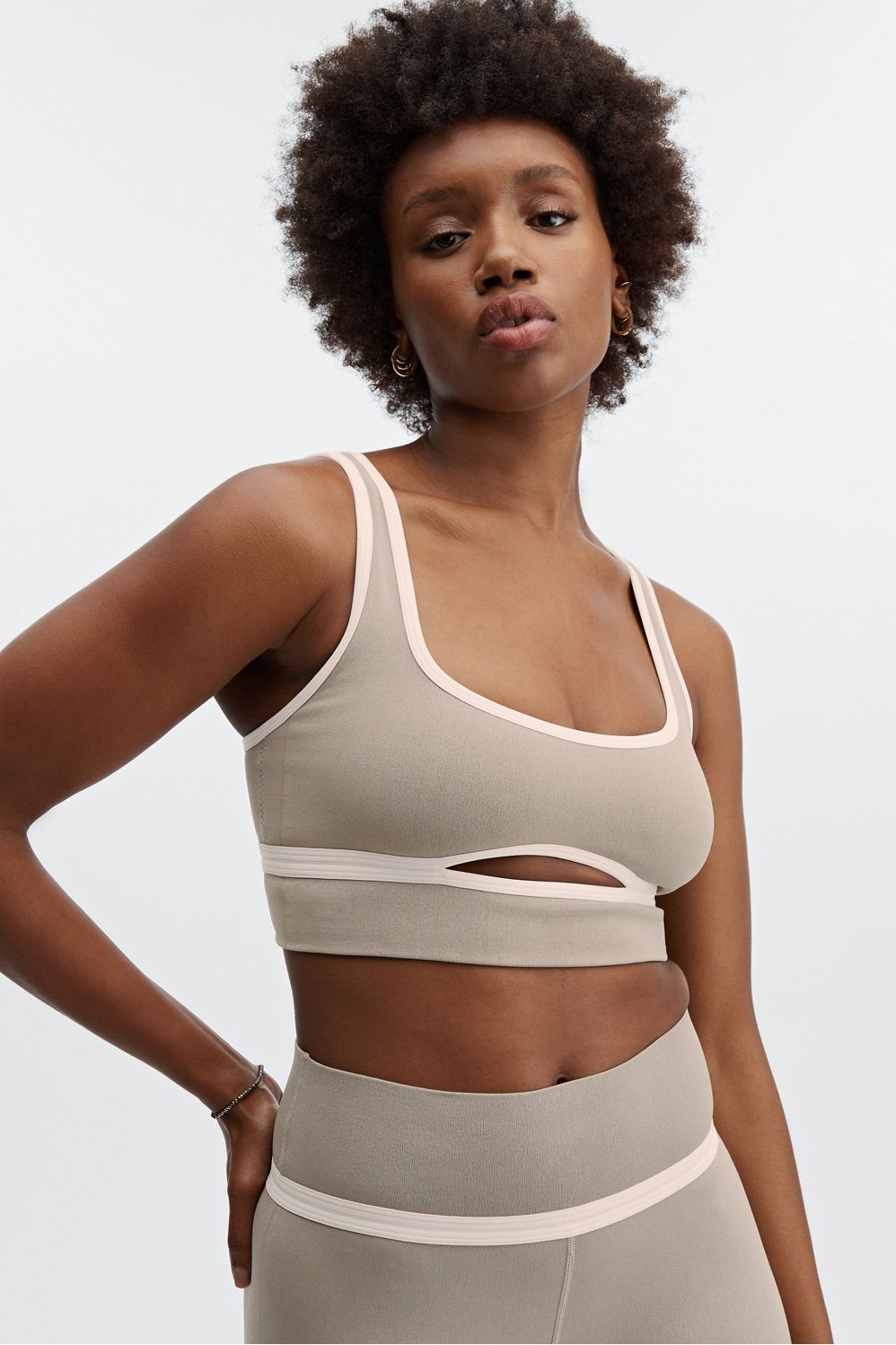 Rylie Sculptknit Cutout Bra | Fabletics - North America