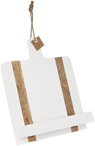 Mud Pie White Wood Cookbook Holder, 11 1/4" x 15 1/2" | Amazon (US)