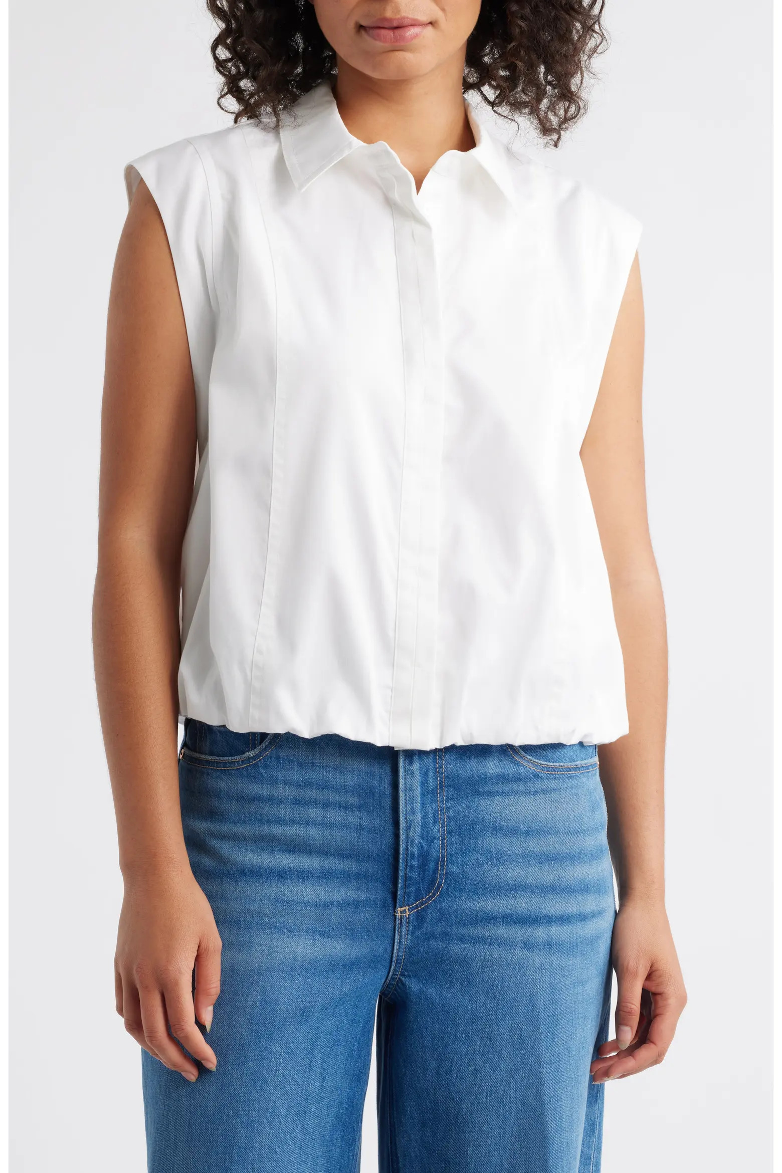 Cap Sleeve Button-Up Shirt (Women) | Nordstromrack | Nordstrom Rack
