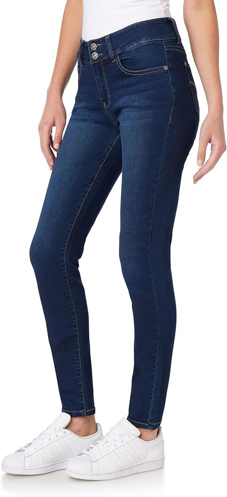 WallFlower Women's Ultra Skinny Mid-Rise Insta Soft Juniors Jeans (Standard and Plus) | Amazon (US)