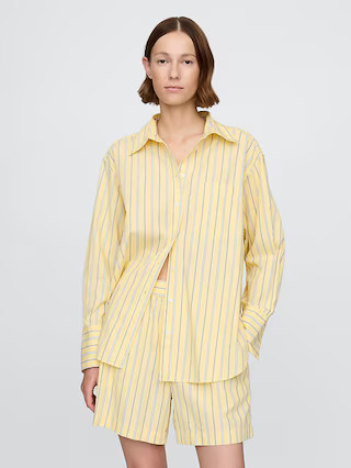 Organic Cotton Poplin Big Shirt | Gap (US)