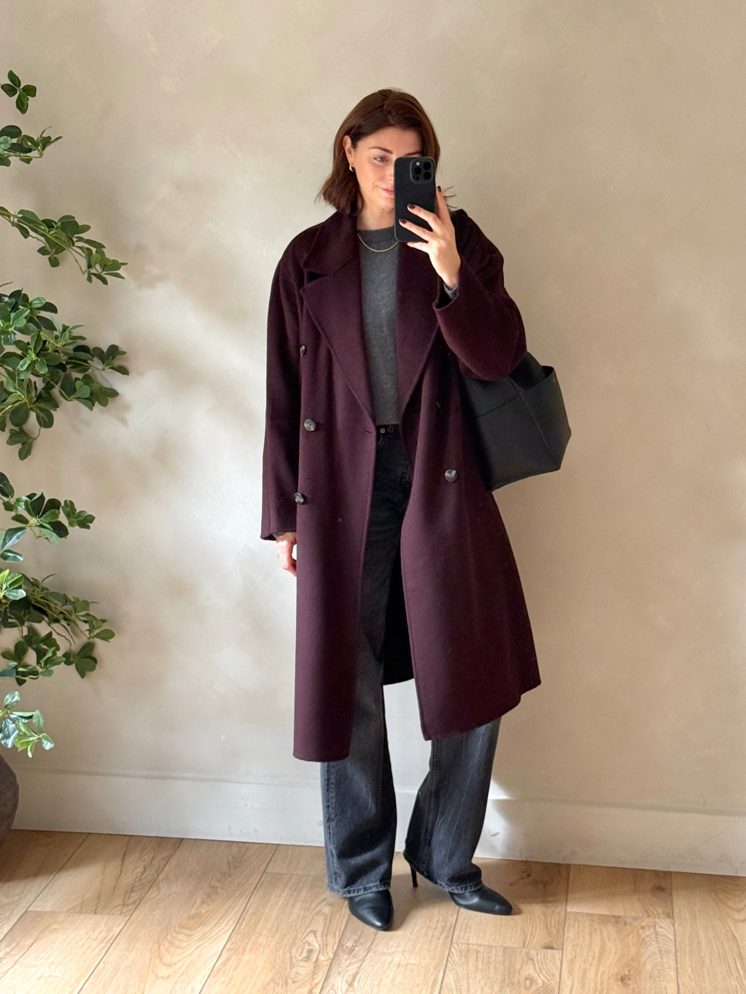A recent Autumn outfit of grey, black & burgundy 

#LTKuk #LTKeurope #LTKautumn
