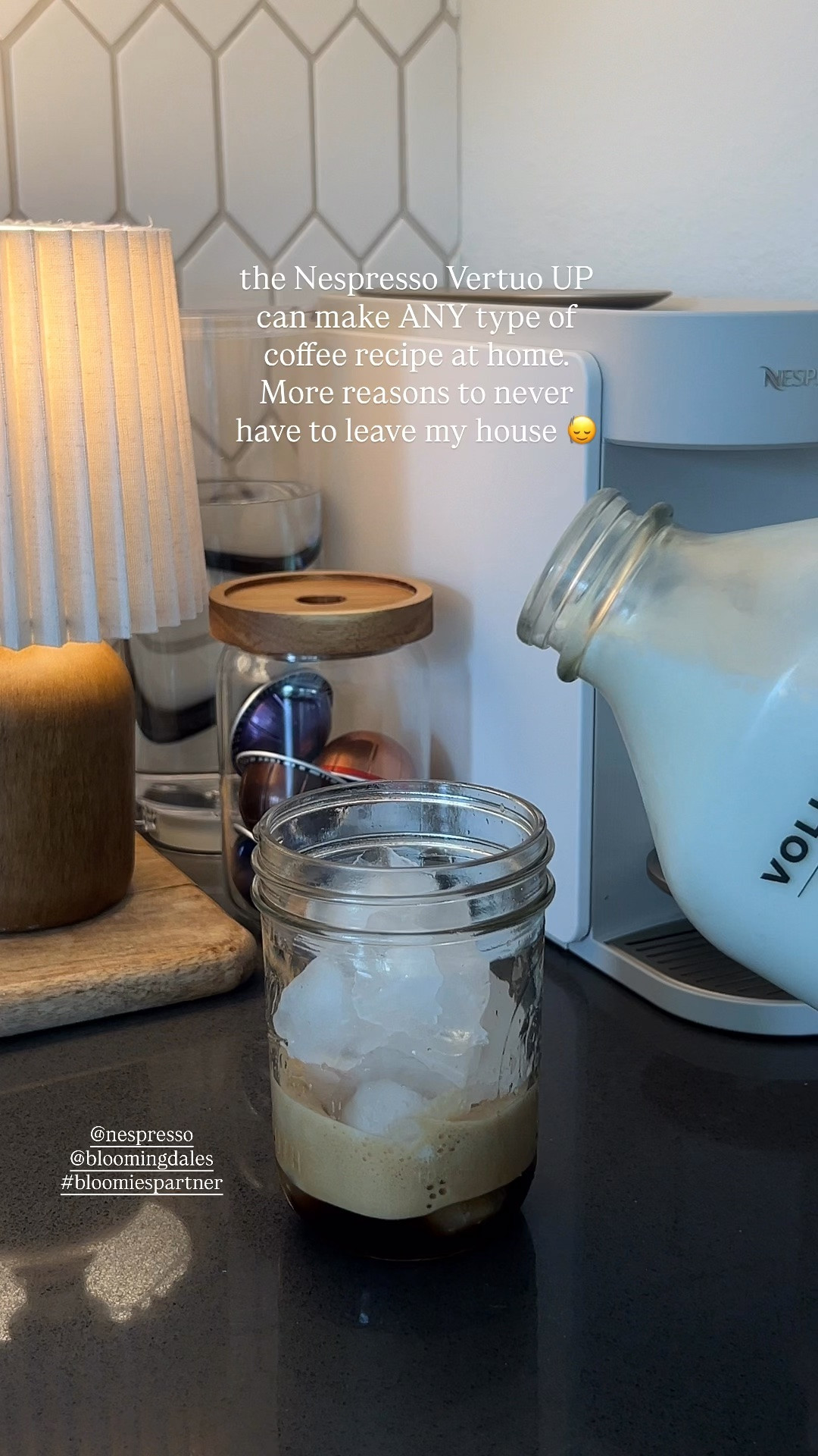 Will never need to leave my house again because I can make any coffee I want at home with the Nespresso Vertuo UP @nespresso @bloomingdales-us #bloomiespartner