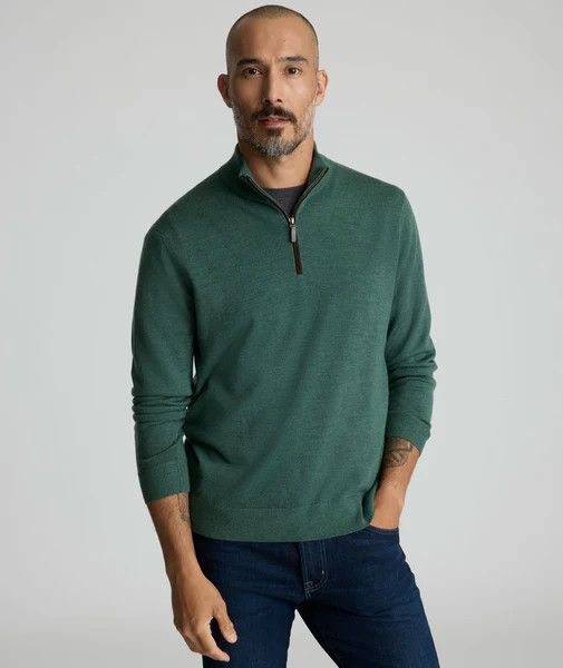Merino Wool Quarter-Zip Sweater | UNTUCKit (US)