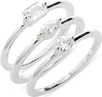 Set of 3 Demi Fine Rings | Nordstrom Rack