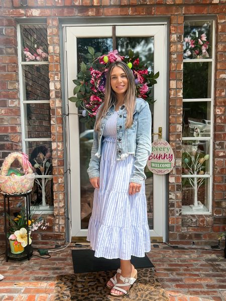 Spring dress and jean jacket / spring dresses / spring outfit ideas / spring summer ootd / Vici collection / 

#LTKFind #LTKunder100 #LTKSeasonal