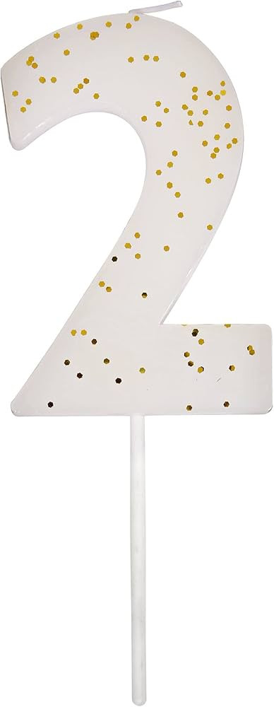 Meri Meri White Number 2 Candle | Amazon (US)