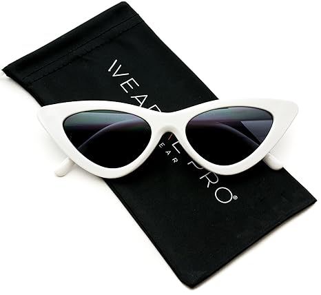 WearMe Pro - Retro Vintage Tinted Lens Cat Eye Sunglasses | Amazon (US)