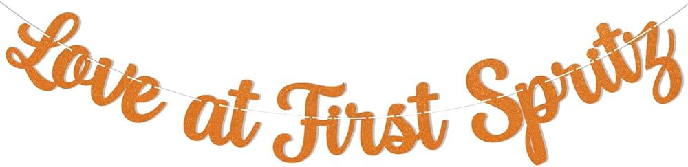 Love at First Spritz Banner, Aperol Spritz Bridal Shower Party Decorations, Love At First Spritz ... | Amazon (US)
