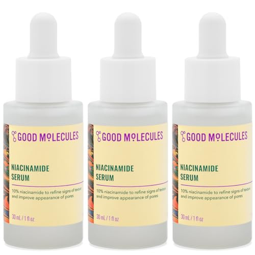 Good Molecules Niacinamide Serum Pack 3 – 30 ml Each (Total 90 ml) | 10% Niacinamide Serum to Target Acne, Uneven Skin Tone & Enlarged Pores | Amazon (US)