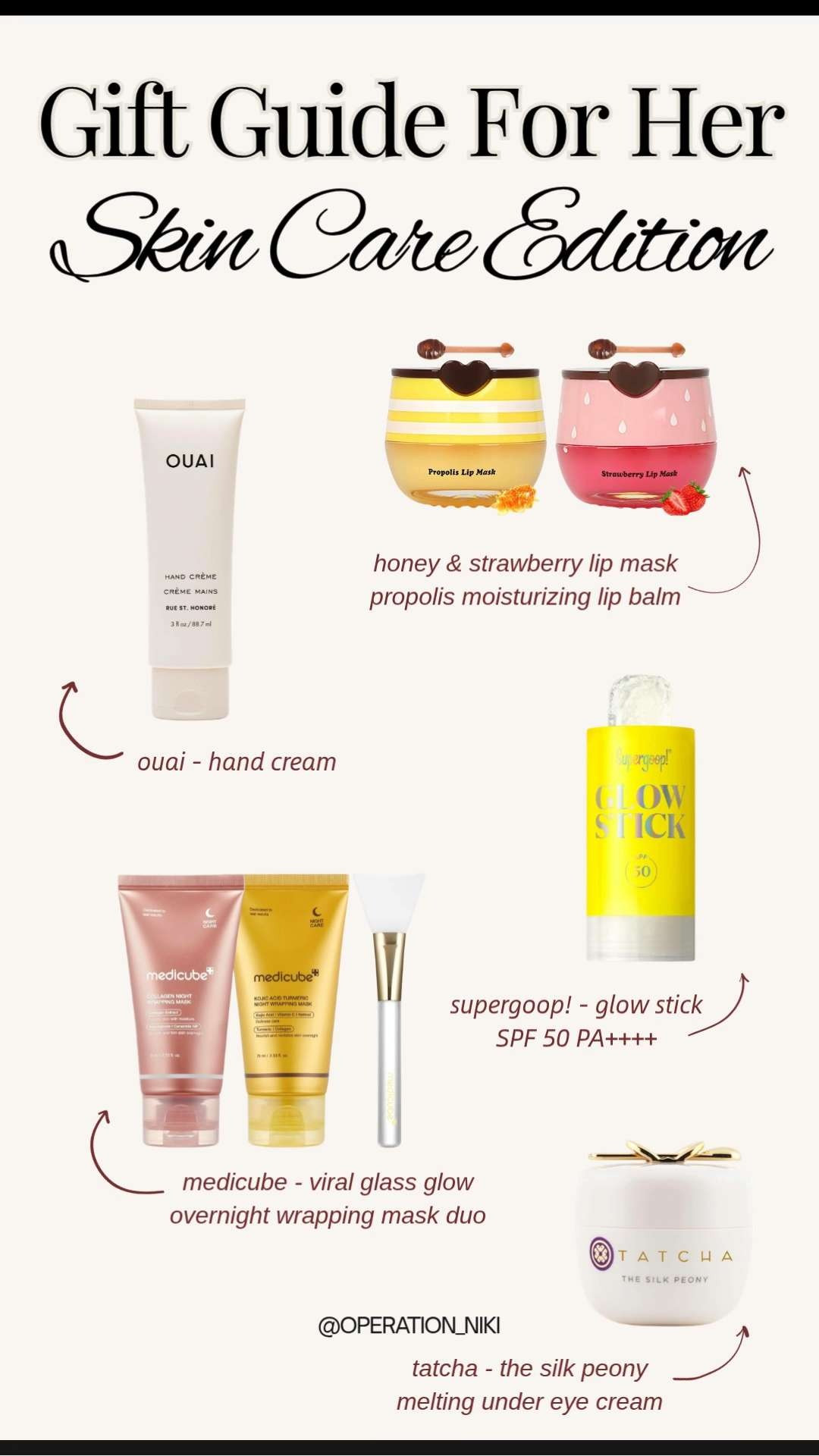 Glow-boosting favorites, daily essentials, and little luxuries that make a skincare routine feel elevated. Perfect for gifting or upgrading her lineup with pieces she’ll actually use 🤍✨ Follow for more @OPERATION_NIKI on IG, TikTok, & Facebook 💛 #LTKGiftGuide #LTKFindsUnder100 #SpringGlowUp #SkincareRoutine #CandlelitSkin #DailyGlow #SelfCareDaily #BeautyEssentials #SpringReset #GlowSkin #SkincareFavorites #MorningRitual #HealthySkin #BeautyCommunity #OperationNiki #CleanAesthetic 

  

#LTKselfcare #LTKmorningroutine #LTKselfcare #LTKBeauty