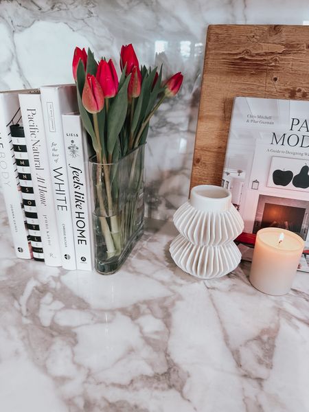 Book end vase is so pretty with all my shelf decor and candles 

#LTKunder50 #LTKhome