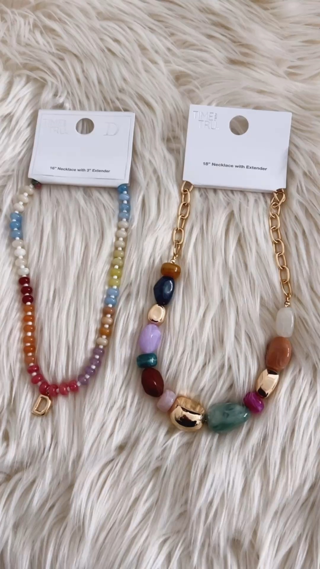 Wow Walmart! Trendy bead necklaces only $10! The initial one would be a great gift. All letters fully stocked. #walmartfashion 