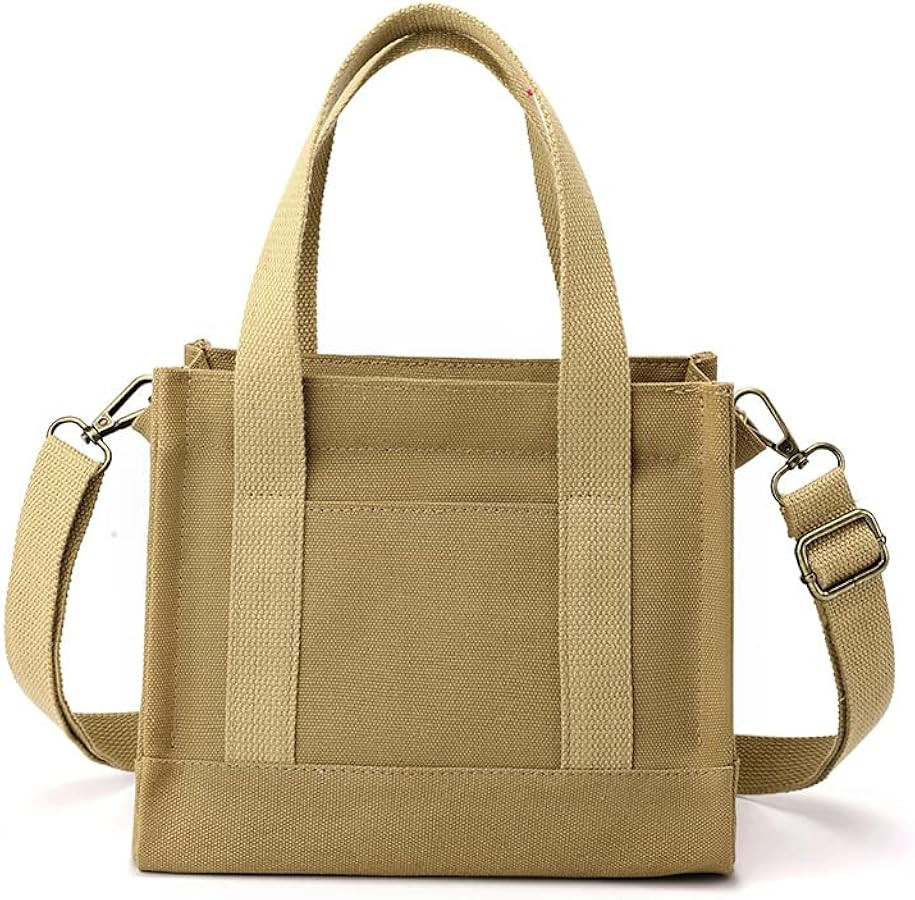 MINKARS Mini Tote Bag for Women Canvas Crossbody Purse | Amazon (US)