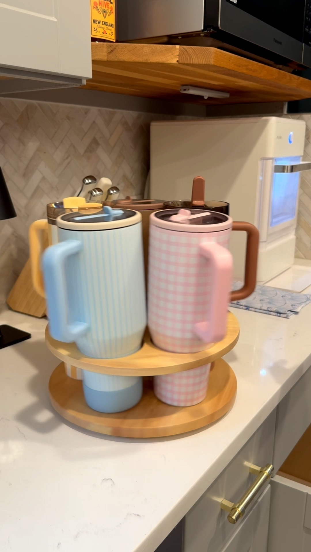 Amazon home find! This tumbler organizer is so convenient! It was super easy to put together 

#LTKFindsUnder100 #LTKFindsUnder50 #LTKHome