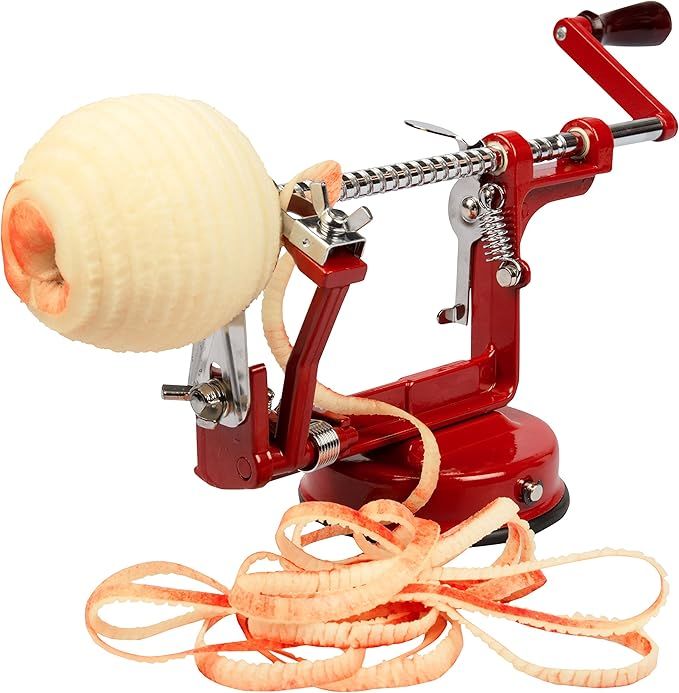 Apple Peeler and Corer by Cucina Pro - Long Lasting Chrome Cast Iron with Countertop Suction Cup | Amazon (US)