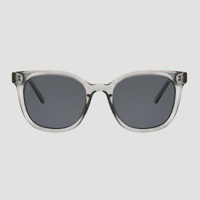 Women's Crystal Surfer Shade Sunglasses with Smoke Polarized Lenses - A New Day™ Gray | Target
