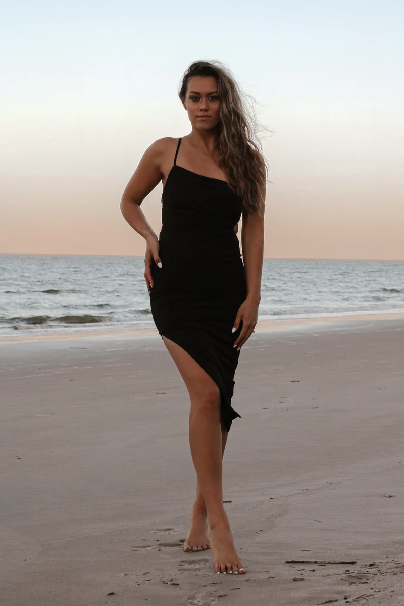 Natasha Dress in Black | lauren nicole