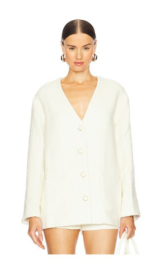 Maidy Coat in Cream | Revolve Clothing (Global)