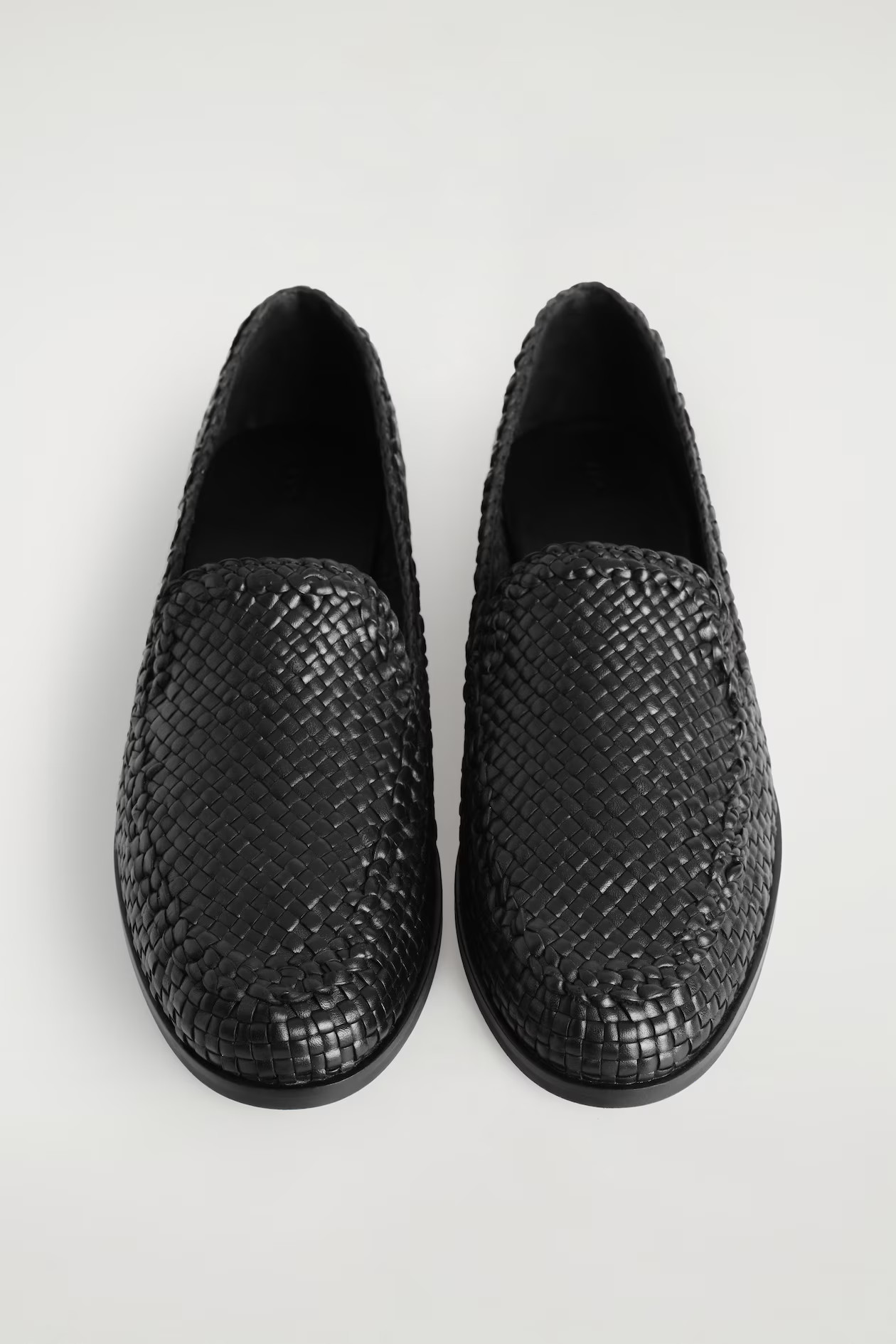HAND-WOVEN LEATHER LOAFERS - BLACK | COS US | COS (US)