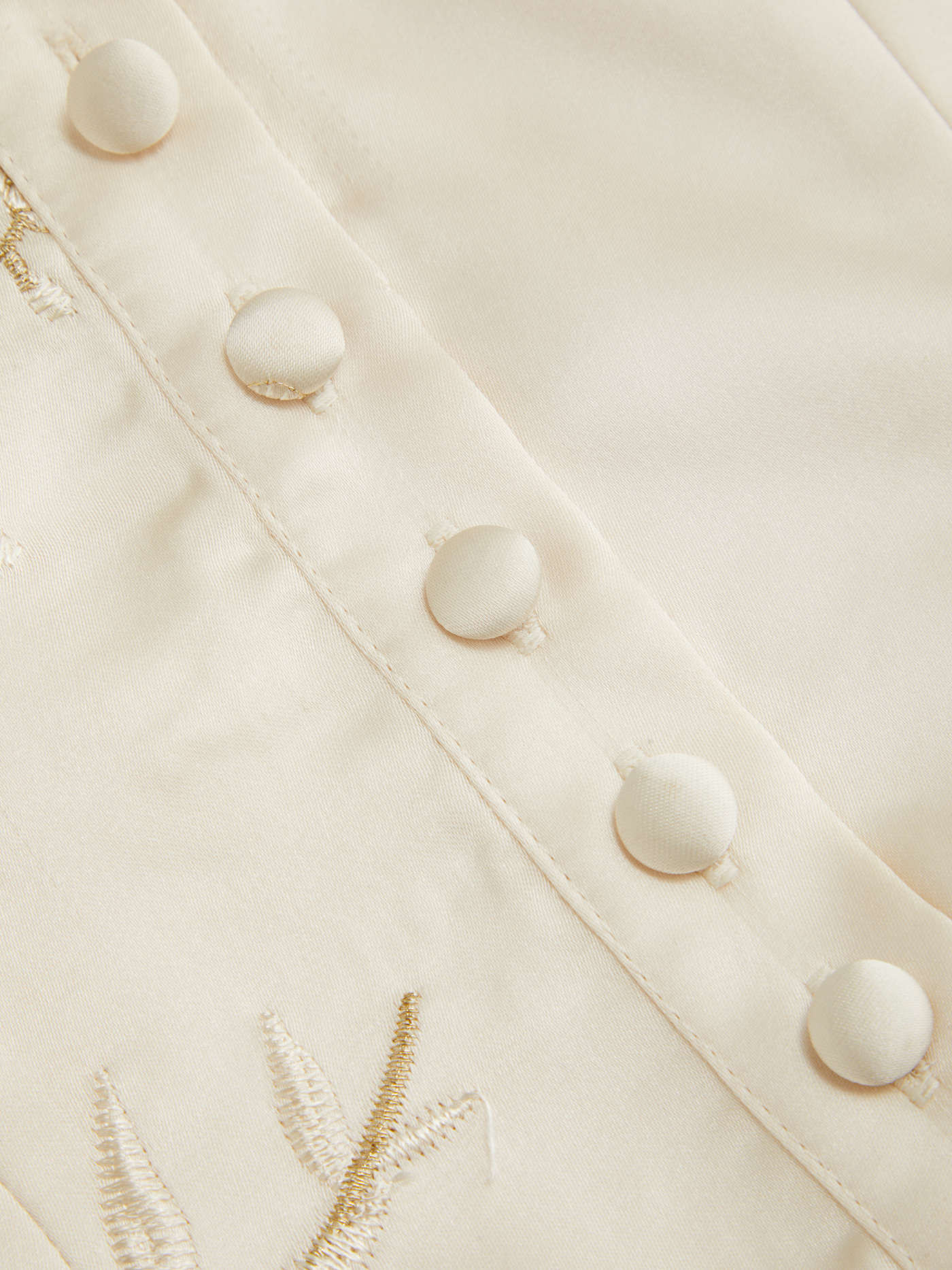 Halter V-Neck Knotted Floral Embroidery Top | Cider