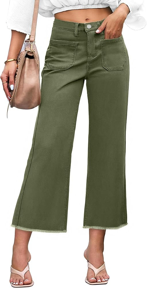 KICZOY Women Cropped Jeans High Waist Capris Flare Denim Pants 2026 | Amazon (US)
