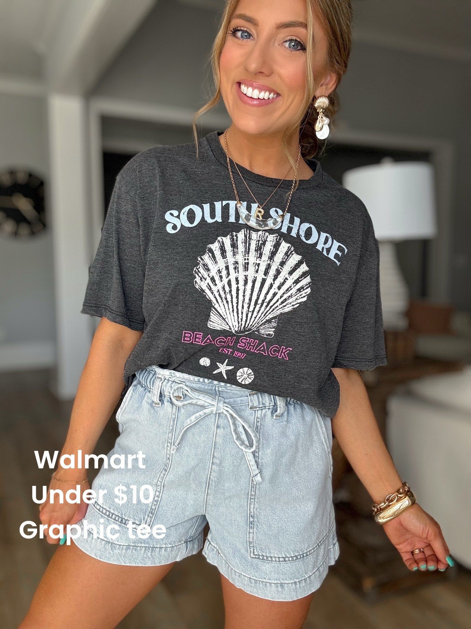 This “South Shore” tee is such a good neutral 🐚✨ slightly oversized, super soft, and perfect for pairing with these comfy denim shorts! Easy everyday outfit that works for anything from running errands to beach days 🙌🏼

A staple you’ll wear on repeat!

#walmartfashion #graphictee #neutralstyle #summeroutfits #casualstyle #momstyle #affordablefashion #everydayoutfits #ootd #walmartstyle

#LTKPetite #LTKootd