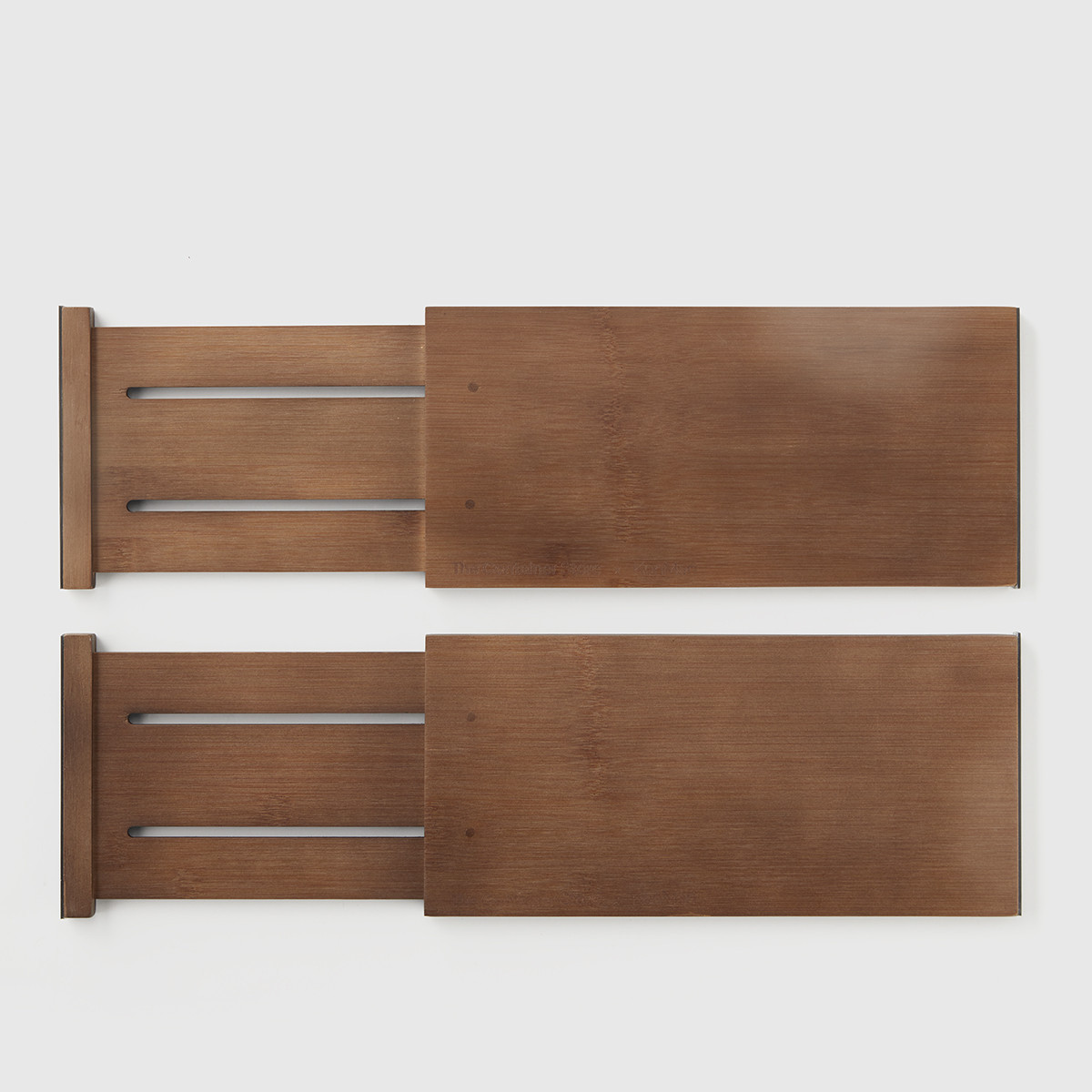 Marie Kondo Kocha Brown Bamboo Drawer Dividers Set of 2 | The Container Store