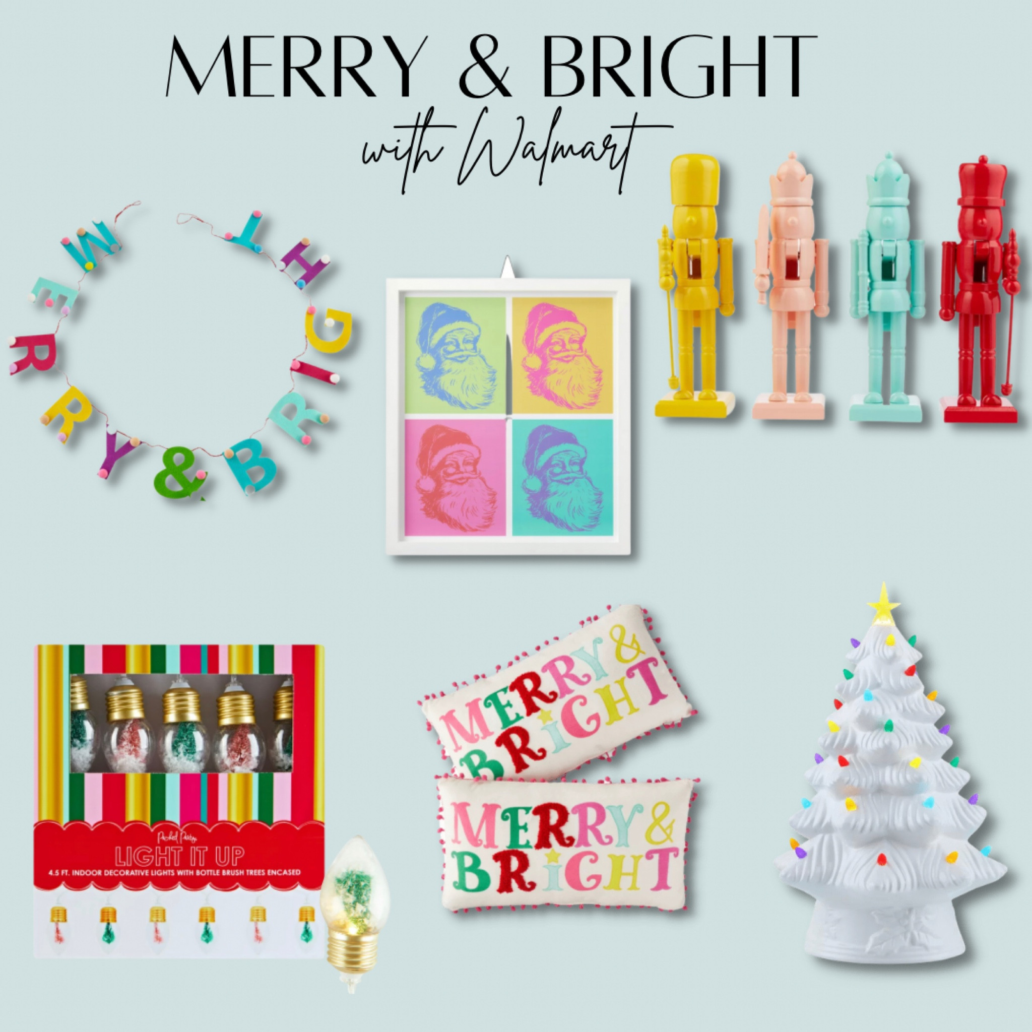 Colorful Christmas Decor from Walmart 🎄

#LTKSeasonal #LTKhome
