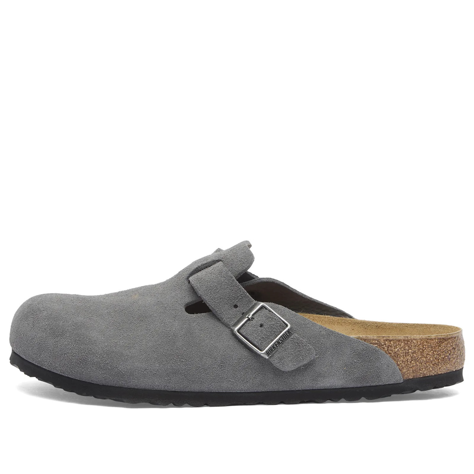 Birkenstock Men's Boston Charcoal Suede | END. Clothing