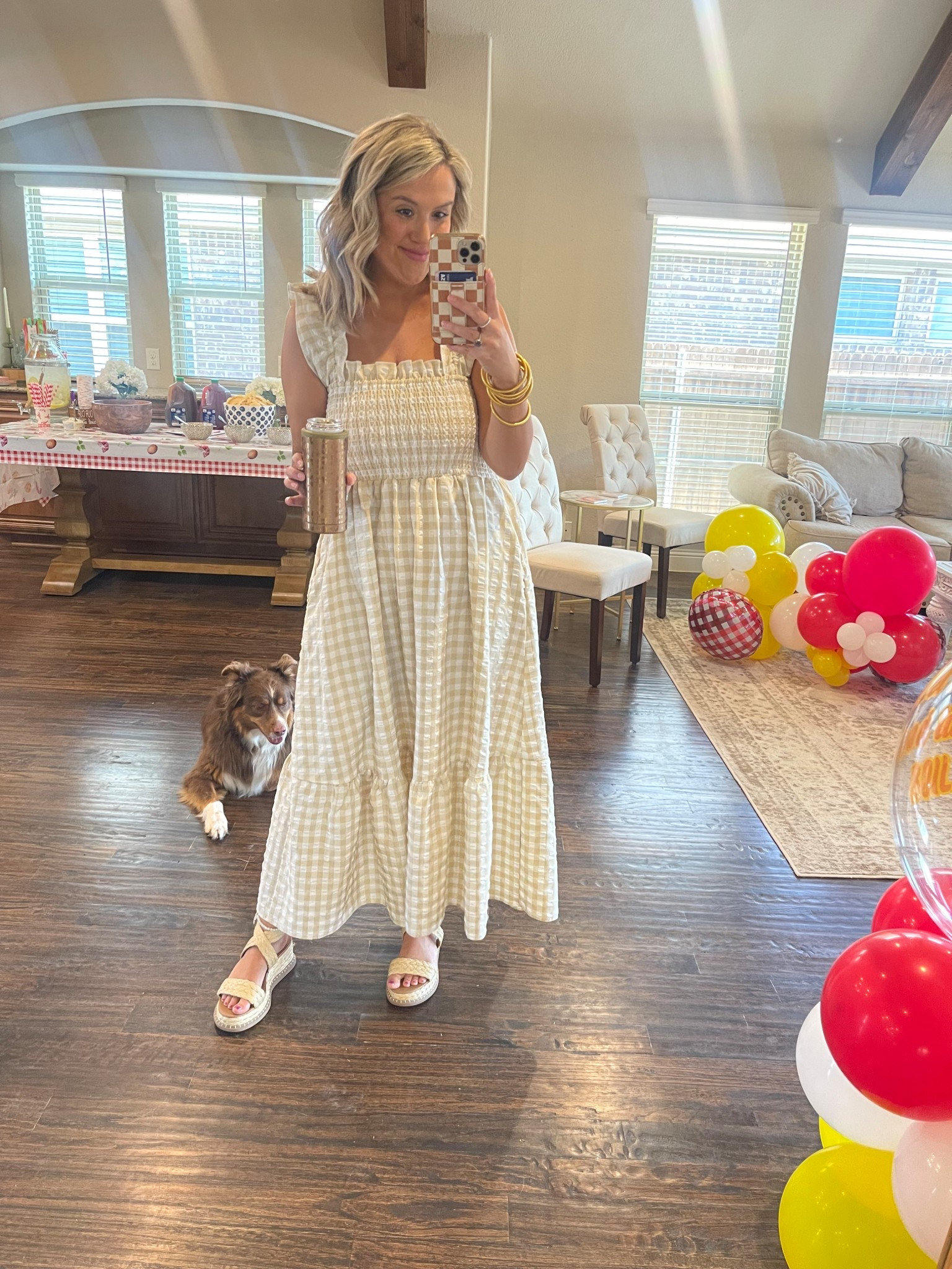 Gingham maxi dress 

#LTKParties #LTKFindsUnder50 #LTKStyleTip