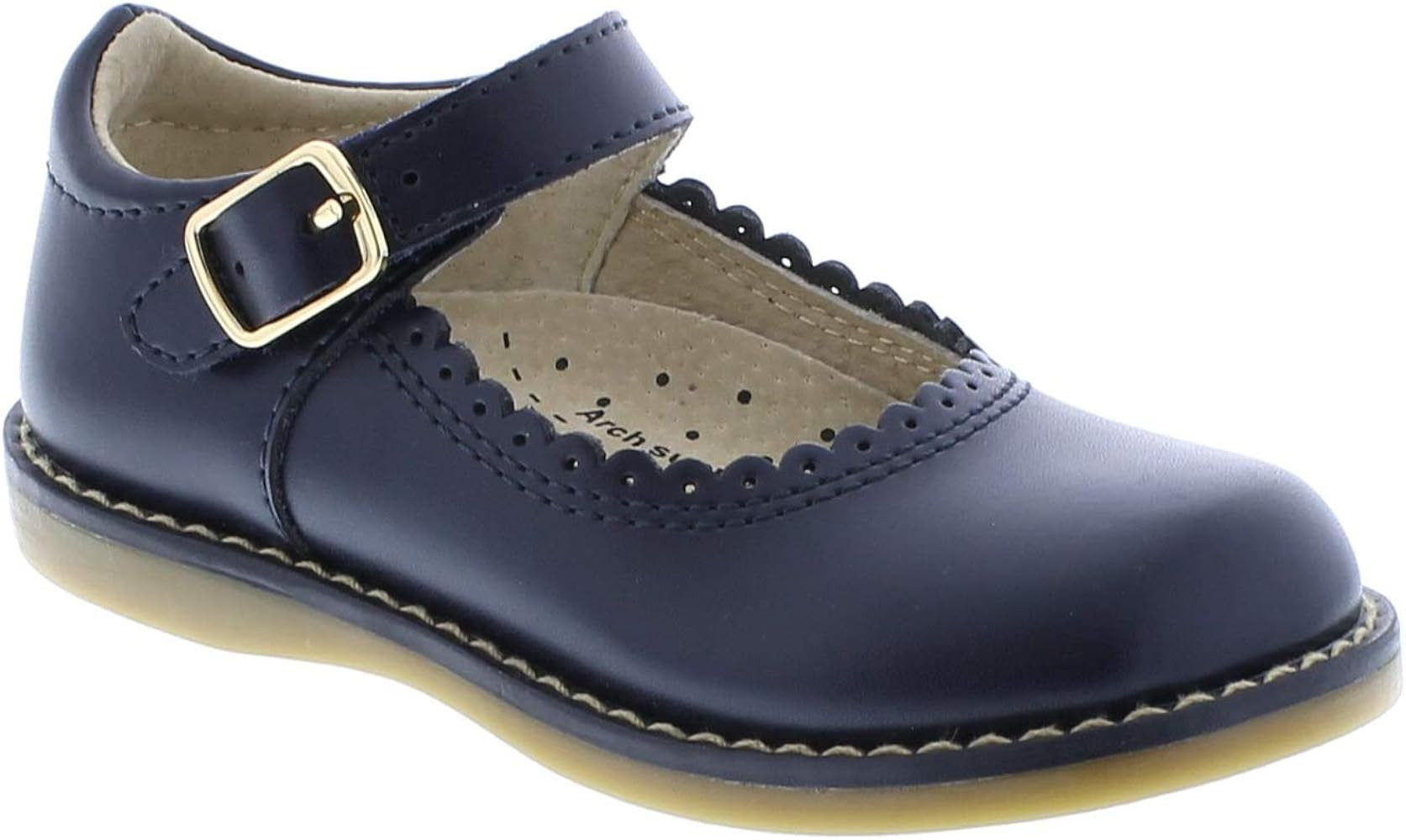 FOOTMATES Girls' Allie Mary Jane Flat | Amazon (US)
