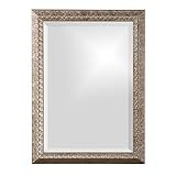 Howard Elliott Malia Hanging Large Rectangular Wall Mirror, Etched Wood Frame, Home Décor Framed... | Amazon (US)