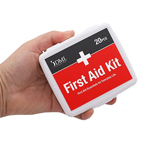 DMI First-Aid Kit, Mini 20-Piece Kit, Small and Compact All-Purpose Use for Minor Cuts and Scrapes, Durable Water-Resistant Case, Convenient and Portable, FSA & HSA Eligible | Amazon (US)