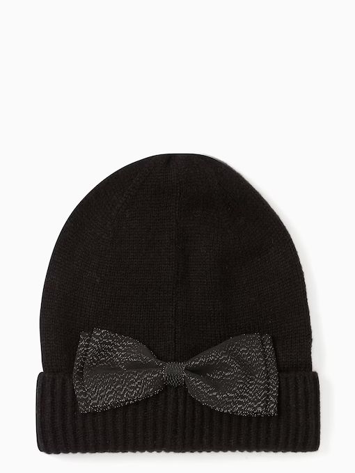 Grosgrain Bow Beanie | Kate Spade Outlet