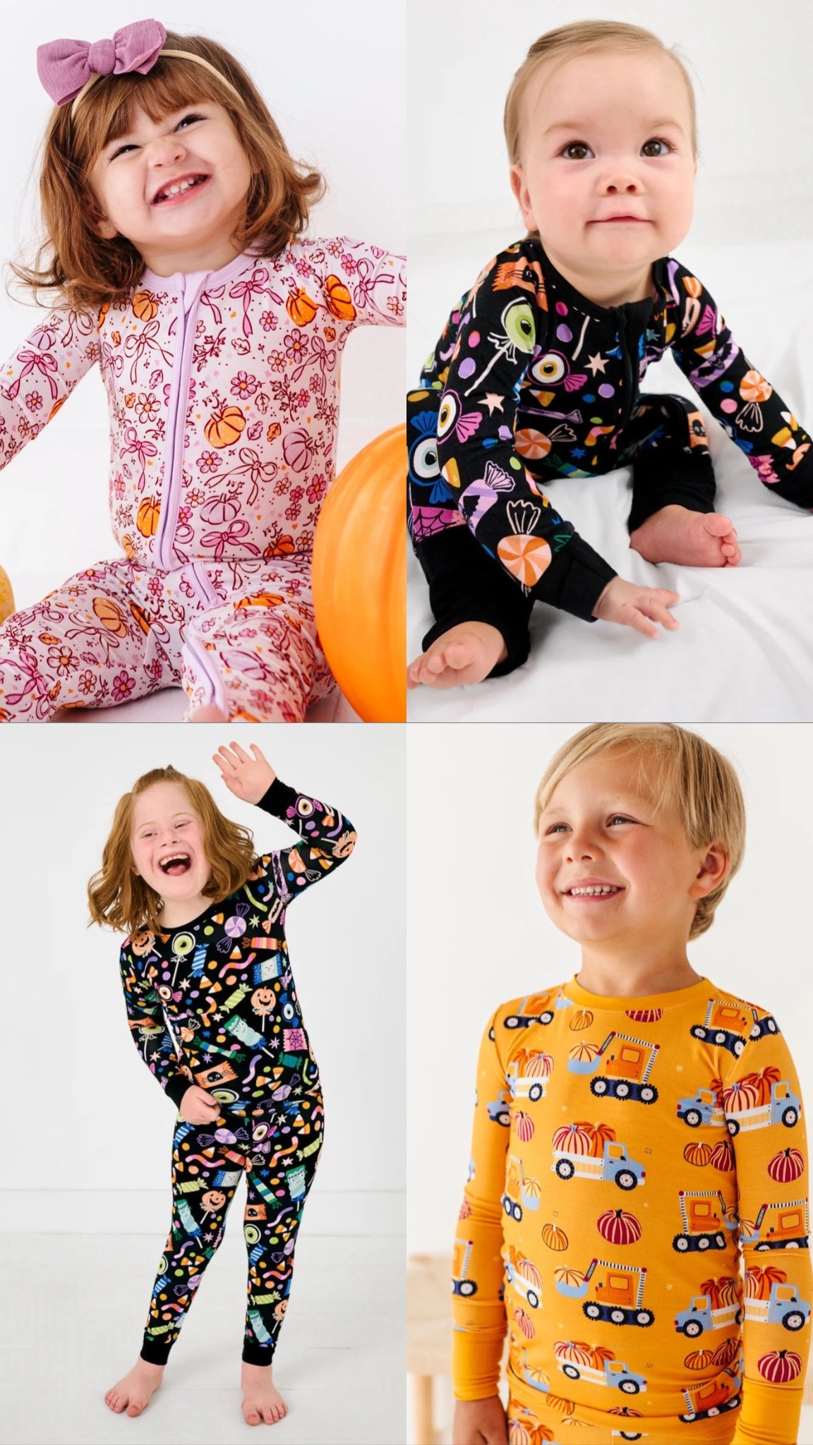 Baby and toddler fall and Halloween pajamas that I am loving! B & C are going to have the matching candy pajamas for Halloween and they each get their own for fall because I could resist the pumpkins and bows and how perfect are the construction ones for Caden?! 
Use code LSVIP for 15% off at little sleepies! 

#LTKKids #LTKFindsUnder50 #LTKBaby