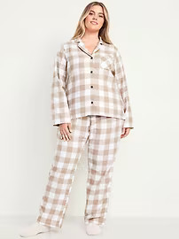 Flannel Pajama Set for Women | Old Navy (US)