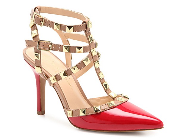 Jessica Simpson Dameera Pump - Women's - Red Faux Patent Leather | DSW