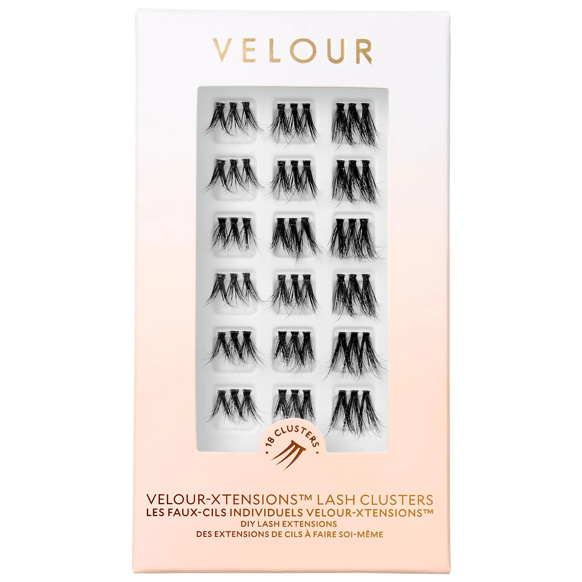 Velour Lashes Velour-Xtensions™ False Lash Clusters Volume Clusters 0.15 oz / 4.5 mL | Sephora (CA)