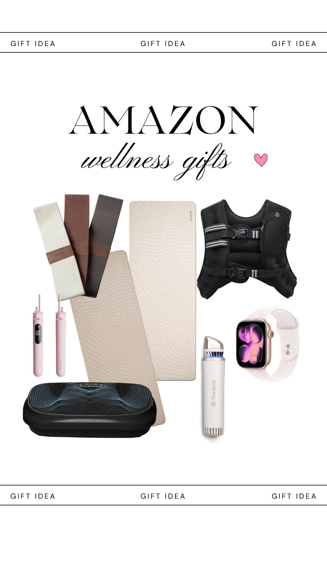 Amazon Black Friday sale starts today. Here are wellness gift ideas that I have or want!

Weighted vest is a great habit stack to a walk or even just chores at home. 

Apple watch can't live without.

Vibration plate I use all the time. Helps with muscle recovery and lymphatic drainage. 

The other items are on my wish list!  

 #LTKbeauty #LTKsale #LTKfitness