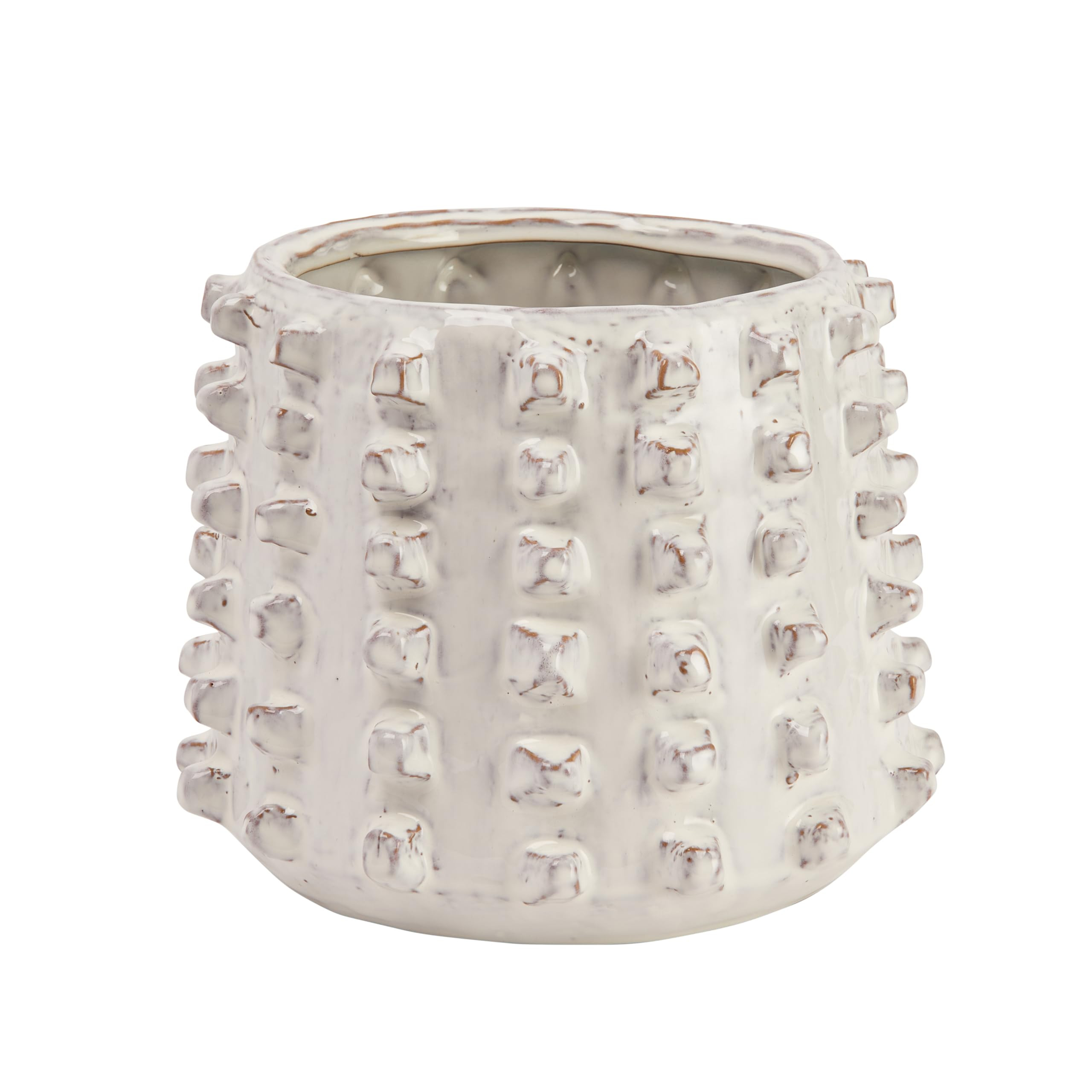Creative Co-Op Stoneware Sculptural Raised Dots, Ivory Planter | Amazon (US)