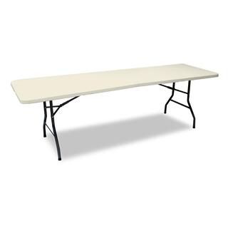 HDX 96 in. Earth Tan Plastic Folding Table TA3096F06 - The Home Depot | The Home Depot
