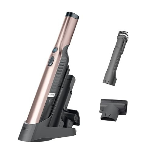 Shark WANDVAC Cordless Hand Vac, Lightweight, Portable at 1.4 lbs., Powerful Suction, Charging Dock, One-Touch Empty for Car & Home, Multi-Surface Pet Tool & Duster Crevice Tool, Rose Gold, WV201RGBRN | Amazon (US)