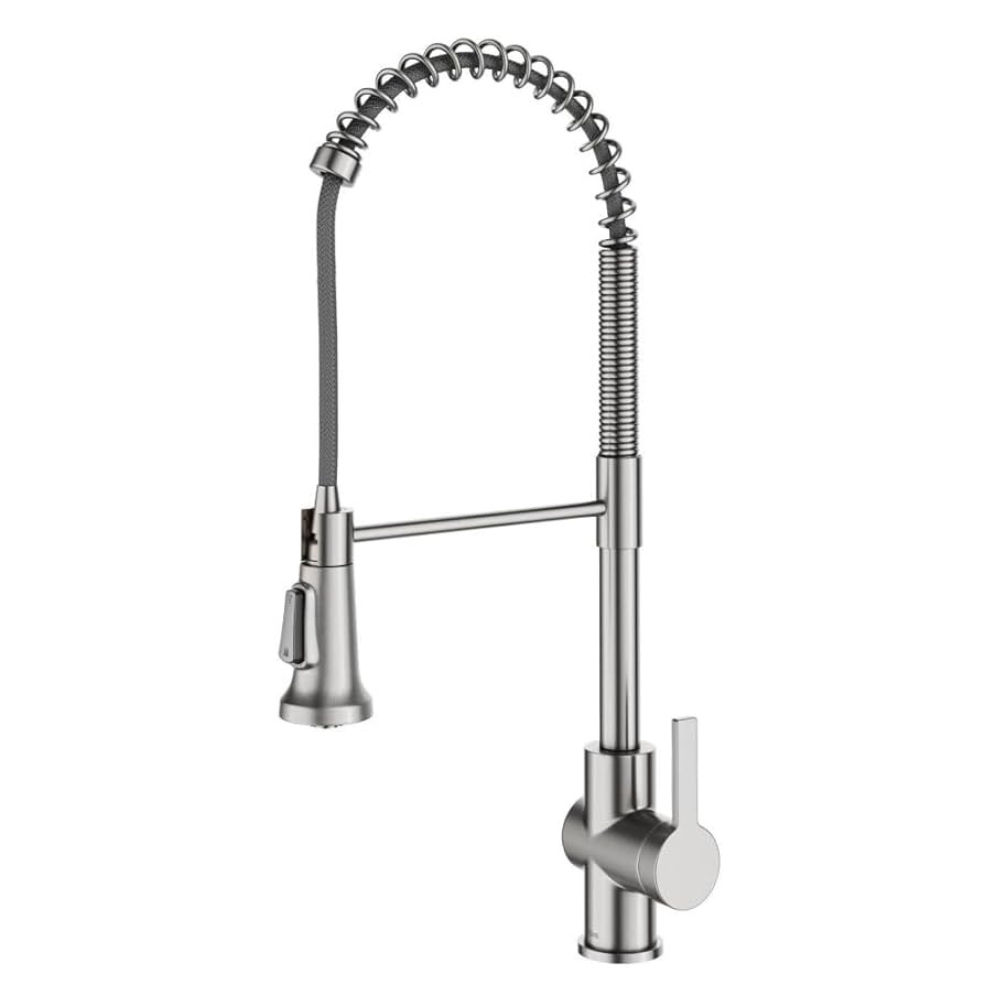 KRAUS Britt 2nd Gen Commercial Style Pull-Down Single Handle Kitchen Faucet in Spot Free Stainles... | Amazon (US)