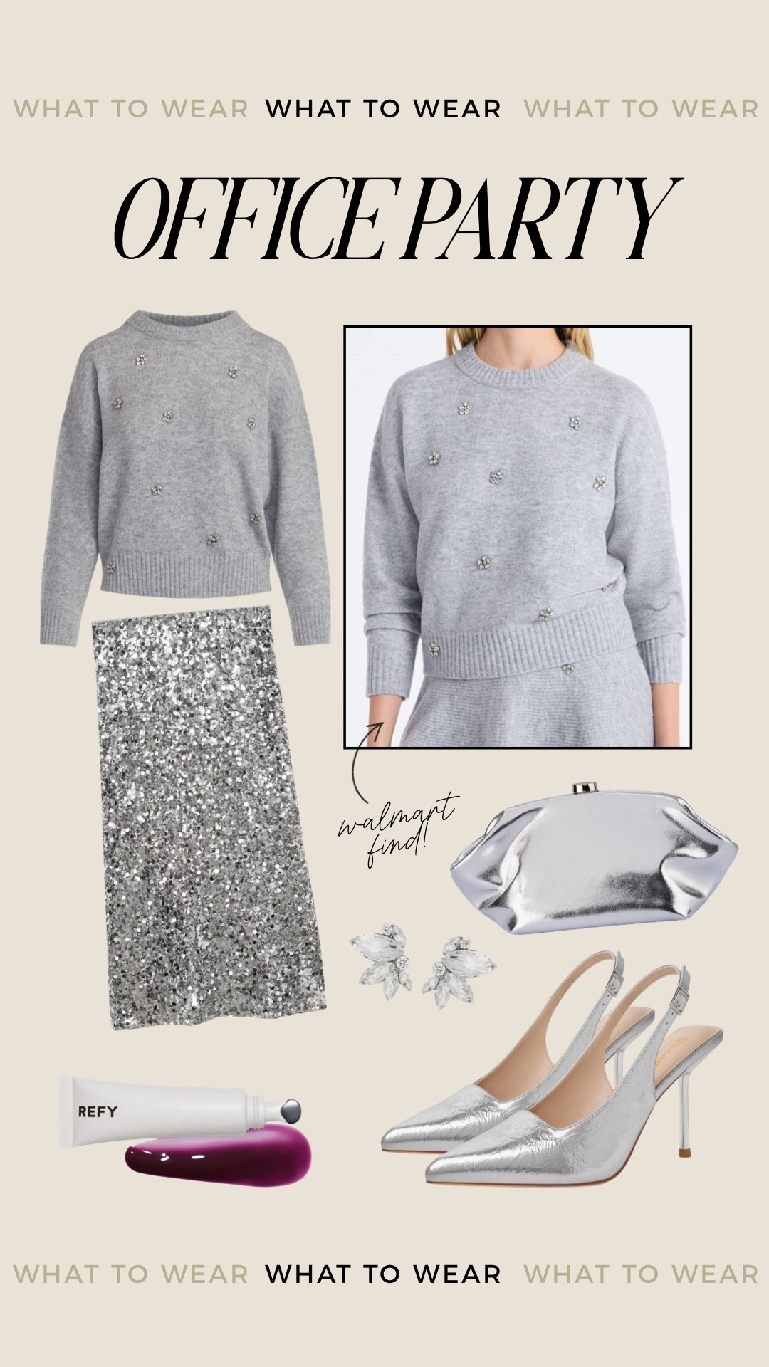 Holiday office party outfit idea 

#LTKootd #LTKHoliday