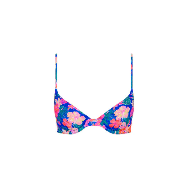 Slim Underwire Bra Bikini Top - Electric Palms | Kulani Kinis US