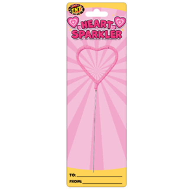 Heart Sparkler, TNT Fireworks, Heart Shaped Gold Sparkler, Novelty Sparkler - Walmart.com | Walmart (US)
